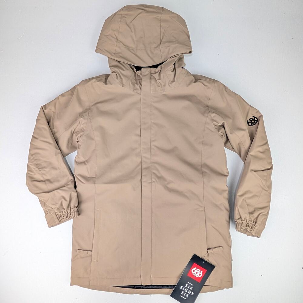 686 Girl's Medium Lily Winter Insulated Ski Jacket - Light Khaki